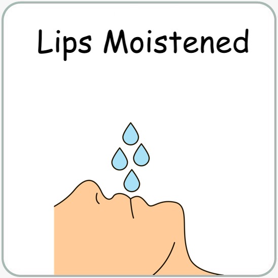 Want lips moistened